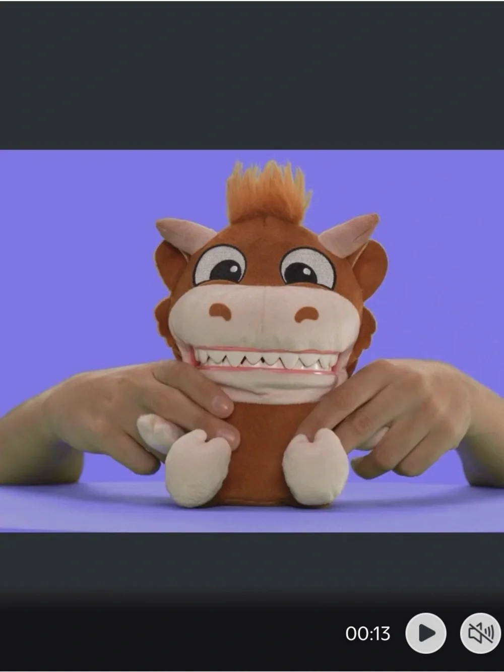 Chatter Chompers Highland Cow Plush 6.5